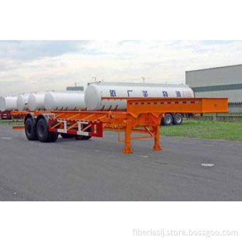 Extendable Two Axles 20 / 30ft Gooseneck Container Semi Tra